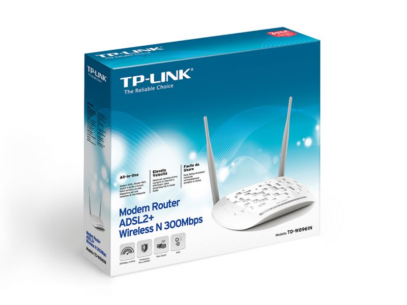 TP-LINK TD-W8961N 300M 4-PORT WIRELESS ADSL2+ MODEM